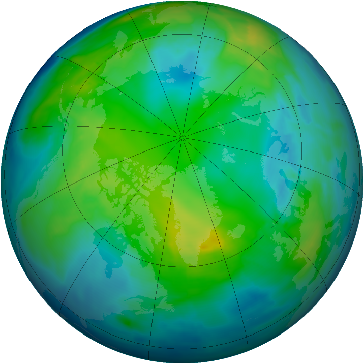 Arctic ozone map for 10 November 2010